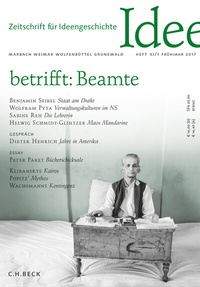Abbildung von: Zeitschrift für Ideengeschichte Heft XI/1 Frühjahr 2017 - C.H.BECK