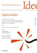 Cover: Zeitschrift f&uuml;r Ideengeschichte Heft XI/2 Sommer 2017 - C.H.BECK