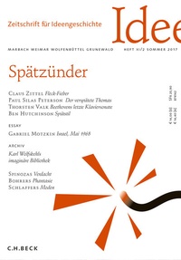 Abbildung von: Zeitschrift für Ideengeschichte Heft XI/2 Sommer 2017 - C.H.BECK