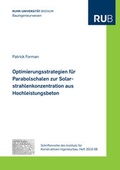 Cover: Optimierungsstrategien f&uuml;r Parabolschalen zur Solarstrahlenkonzentration aus Hochleistungsbeton - Shaker