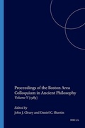 Cover: Proceedings of the Boston Area Colloquium in Ancient Philosophy - University Press of America