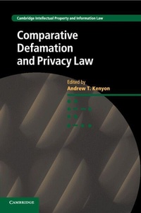 Abbildung von: Comparative Defamation and Privacy Law - Cambridge University Press