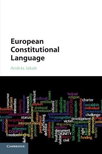 Enlarge image Cover: European Constitutional Language - Cambridge University Press
