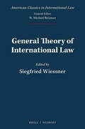 Cover: General Theory of International Law - Martinus Nijhoff