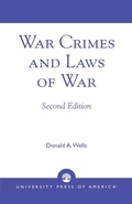 Cover: War Crimes and Laws of War - University Press of America