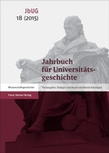 Cover: Jahrbuch f&uuml;r Universit&auml;tsgeschichte 18 (2015) - Franz Steiner Verlag