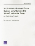 Cover: Implications of an Air Force Budget Downturn on the Aircraft Industrial Base - RAND