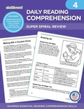 Cover: Daily Reading Comprehension Grade 4 - Chalkboard Publishing
