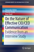 Cover: On the Nature of Effective CIO/CEO Communication - Springer