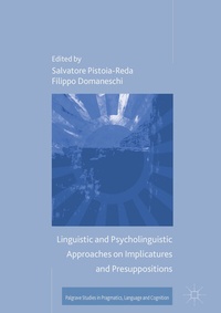 Abbildung von: Linguistic and Psycholinguistic Approaches on Implicatures and Presuppositions - Palgrave Macmillan