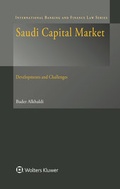 Cover: Saudi Capital Market - Kluwer Law International