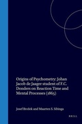 Cover: Origins of Psychometry - Brill | Hes & De Graaf