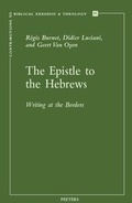 Cover: The Epistle to the Hebrews - Peeters Publishers