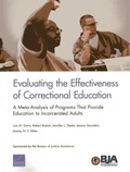 Cover: Evaluating the Effectiveness of Correctional Education - RAND