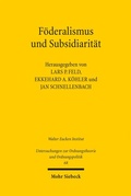 Bild: F&ouml;deralismus und Subsidiarit&auml;t - Mohr Siebeck