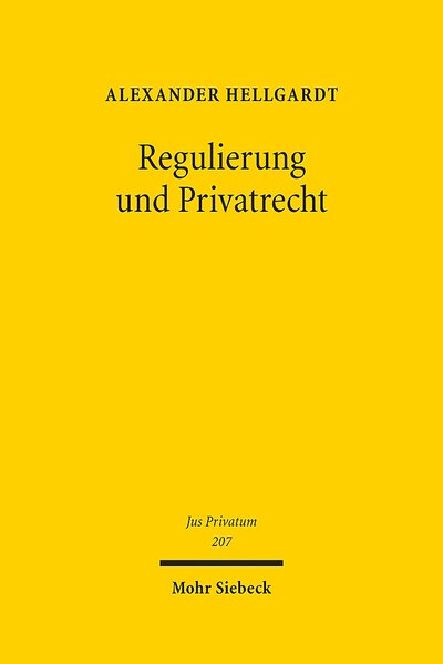 Abbildung von: Regulierung und Privatrecht - Mohr Siebeck