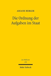 Abbildung von: Die Ordnung der Aufgaben im Staat - Mohr Siebeck