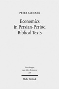 Cover: Economics in Persian-Period Biblical Texts - Mohr Siebeck