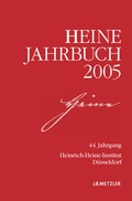 Cover: Heine-Jahrbuch 2005 - J.B. Metzler