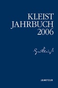 Cover: Kleist-Jahrbuch 2006 - J.B. Metzler