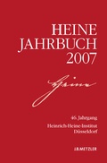 Cover: Heine-Jahrbuch 2007 - J.B. Metzler