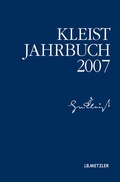 Cover: Kleist-Jahrbuch 2007 - J.B. Metzler
