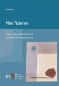 Cover: Modifizieren - Erich Schmidt Verlag