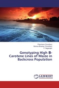 Cover: Genotyping High &iquest;- Carotene Lines of Maize in Backcross Population - LAP Lambert Academic Publishing