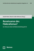 Cover: Renaissance des F&ouml;deralismus? - Nomos