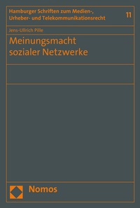 Abbildung von: Meinungsmacht sozialer Netzwerke - Nomos