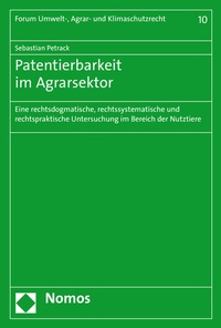 Abbildung von: Patentierbarkeit im Agrarsektor - Nomos