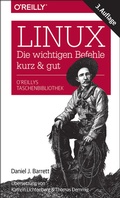 Cover: Linux - die wichtigen Befehle kurz & gut - O'Reilly