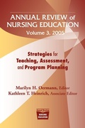 Cover: Annual Review of Nursing Education v. 3 - Springer Publishing Company