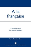 Cover: A la Francaise - University Press of America
