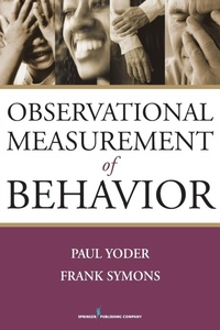 Enlarge image Cover: Observational Measurement of Behavior - Springer Publishing Company