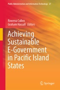 Cover: Achieving Sustainable E-Government in Pacific Island States - Springer