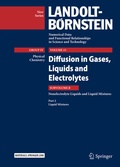 Cover: Diffusion in Gases, Liquids and Electrolytes - Springer