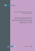 Cover: New Developments in International Commercial Arbitration 2016 - Schulthess Juristische Medien
