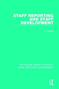 Enlarge image Cover: Staff Reporting and Staff Development - Routledge