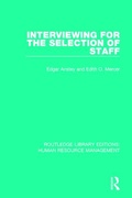 Cover: Interviewing for the Selection of Staff - Routledge