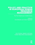 Cover: Policy and Practice in European Human Resource Management - Routledge
