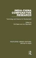 Cover: India-China Comparative Research - Routledge