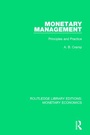 Cover: Monetary Management - Routledge