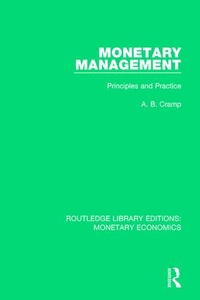 Enlarge image Cover: Monetary Management - Routledge