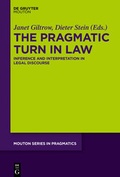 Cover: The Pragmatic Turn in Law - De Gruyter Mouton