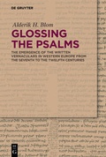 Cover: Glossing the Psalms - De Gruyter