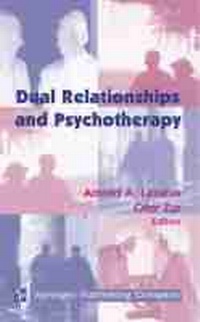 Enlarge image Cover: Dual Relationships and Psychotherapy - Springer Publishing Company