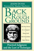 Cover: Back to the Rough Ground - University of Notre Dame Press
