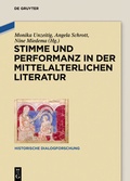 Cover: Stimme und Performanz in der mittelalterlichen Literatur - De Gruyter