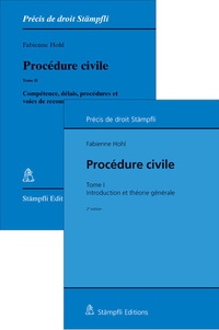 Enlarge image Cover: Procédure civile, vol. I & II (Set) - Stämpfli Verlag AG